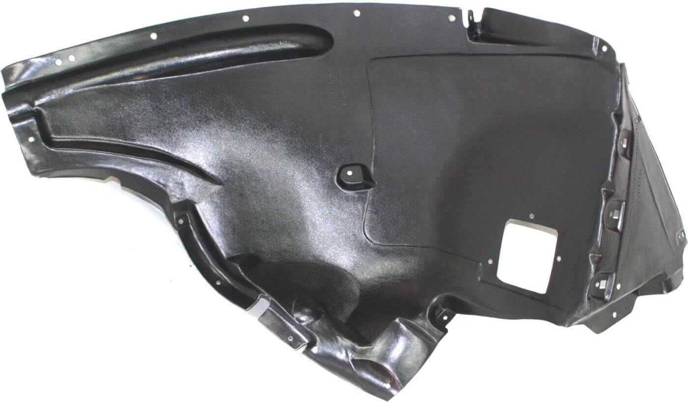Front Section Fender Liner Right Passenger Side Direct Replacement Compatible With BMW X5 2007-2008 BM1249108 51717169412