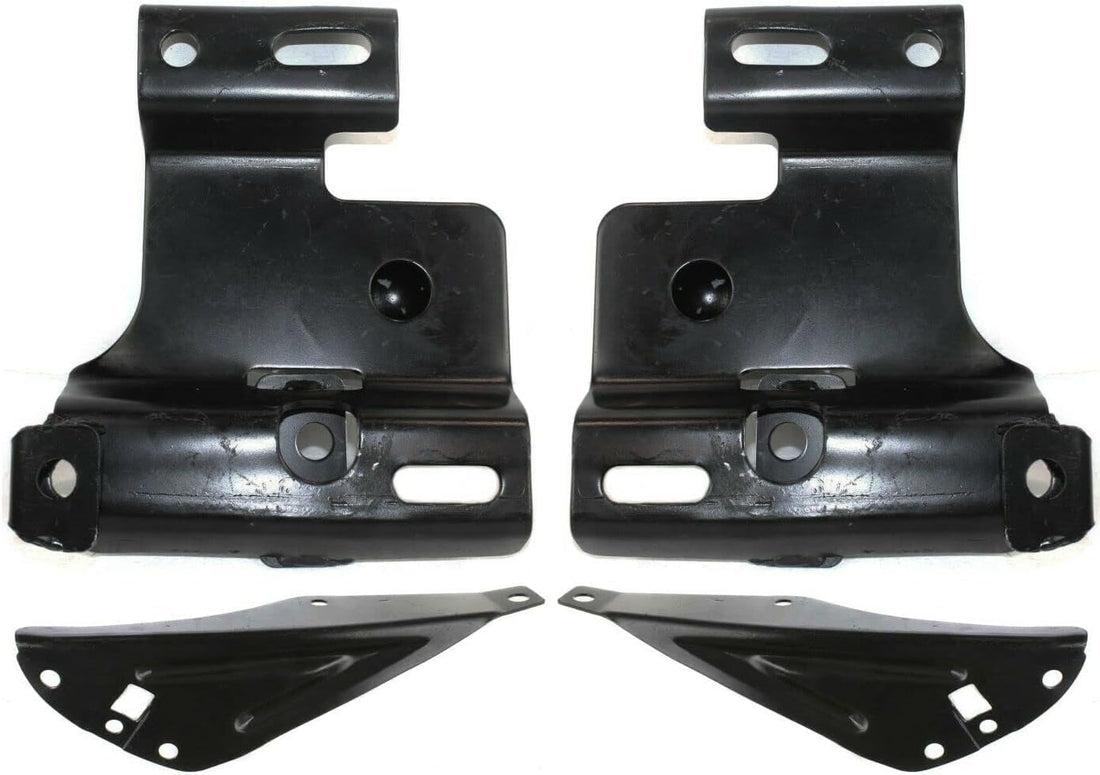 Set Of 4 Front Bumper Bracket Left Driver & Right Passenger Side Direct Replacement Compatible With 2001-2005 Ford Ranger FO1066143 FO1067143 FO1066144 FO1067144 1L5Z17859AA