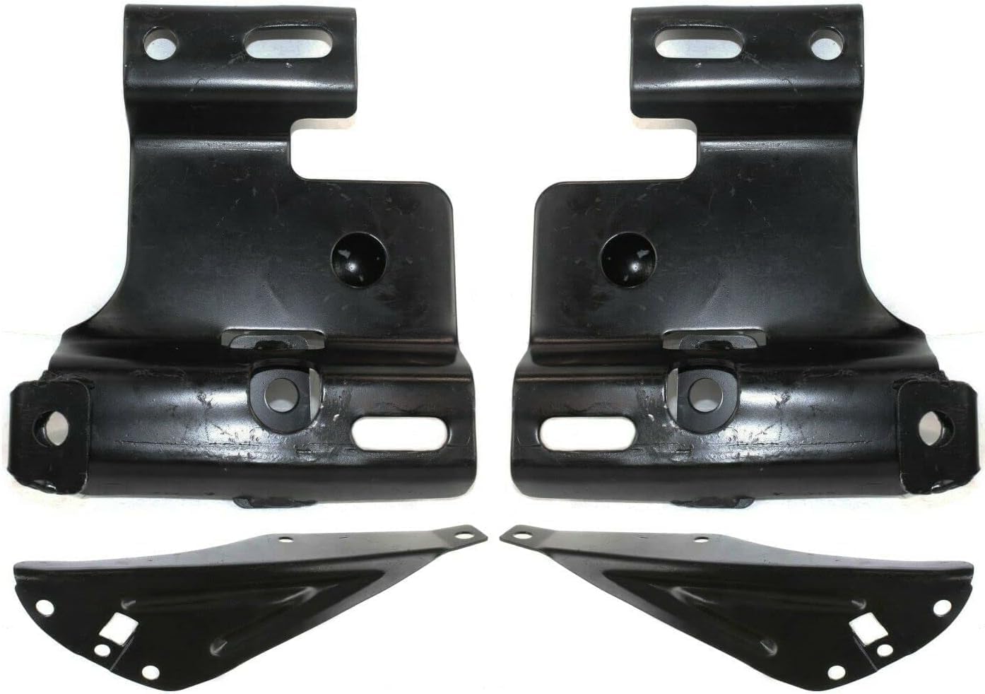 Set Of 4 Front Bumper Bracket Left Driver & Right Passenger Side Direct Replacement Compatible With 2001-2005 Ford Ranger FO1066143 FO1067143 FO1066144 FO1067144 1L5Z17859AA