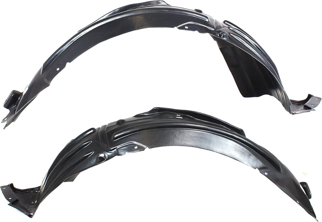 Set Of 2 Front Fender Liner Left Driver & Right Passenger Side Direct Replacement Compatible With 2007-2013 Acura MDX AC1249123 AC1248123 74101STXA00 74151STXA00