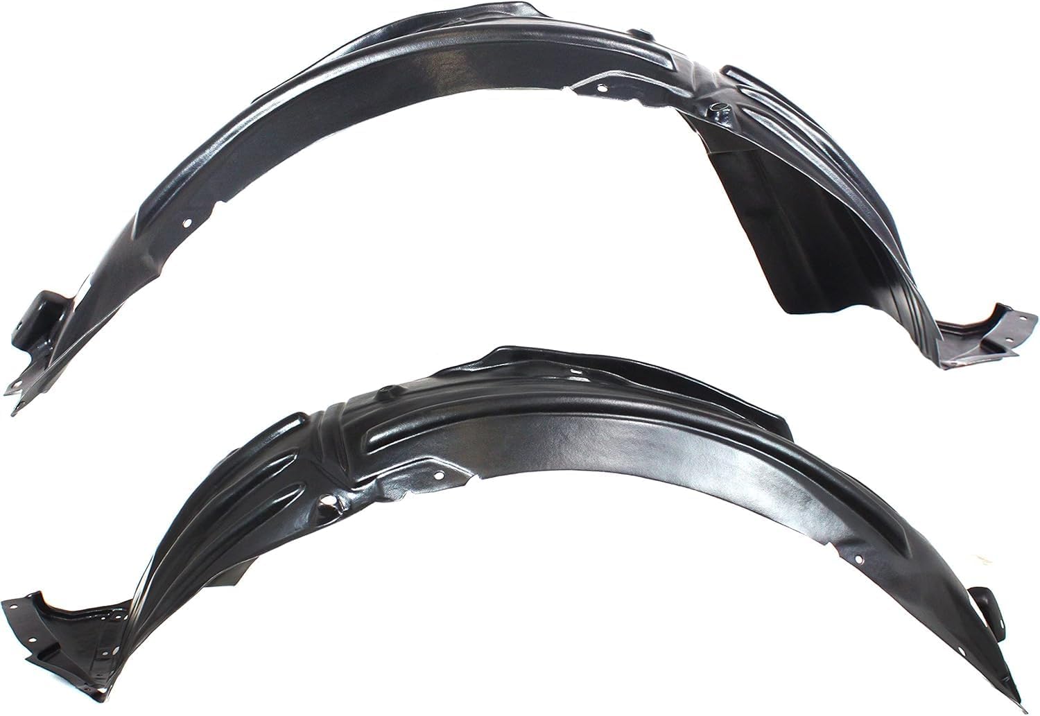 Set Of 2 Front Fender Liner Left Driver & Right Passenger Side Direct Replacement Compatible With 2007-2013 Acura MDX AC1249123 AC1248123 74101STXA00 74151STXA00