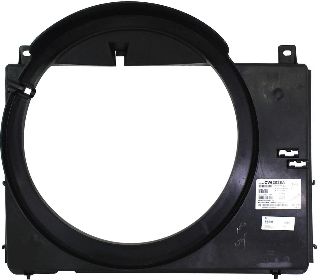 Radiator Fan Shroud Single Design Direct Replacement Compatible With 2002-2009 Chevrolet Trailblazer GM3110151 15170459‎