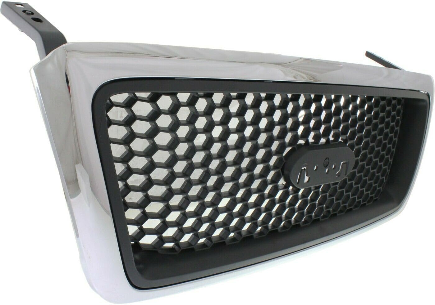 Front Grille Chrome Shell With Black Insert Direct Replacement Compatible With 2006-2008 Ford F-150 FO1200469 7L3Z8200CA