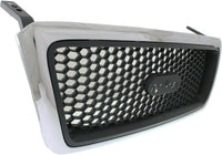Front Grille Chrome Shell With Black Insert Direct Replacement Compatible With 2006-2008 Ford F-150 FO1200469 7L3Z8200CA