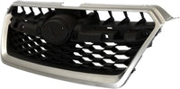 Front Grille Assembly Silver Shell With Black Insert Plastic Direct Replacement Compatible With 2012-2014 Subaru Impreza SU1200145 91122FJ010