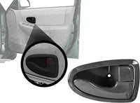 Front Or Rear Interior Door Handle Gray Plastic Right Passenger Side Direct Replacement Compatible with 2000-2006 Hyundai Accent HY1353112 8262025000YN