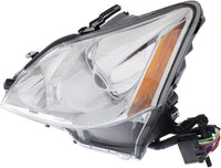 Set Of 2 Front Headlight Lens And Housing Halogen Left Driver & Right Passenger Side Direct Replacement Compatible With 2006-2008 Lexus IS250 / IS350 LX2502132 LX2503132 8113053270