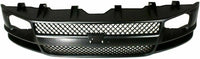 Front Grille Black Shell & Insert Direct Replacement Compatible With 2003-2017 Chevrolet Express/GMC Savana Van 1500 2500 3500 GM1200538 22816424