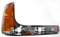 Front Head Light Assembly + Corner Lamp Left Driver & Right Passenger Side Direct Replacement Compatible With 1999-2000 Cadillac Escalade/GMC Yukon GM2502217 GM2503217 GM2521183