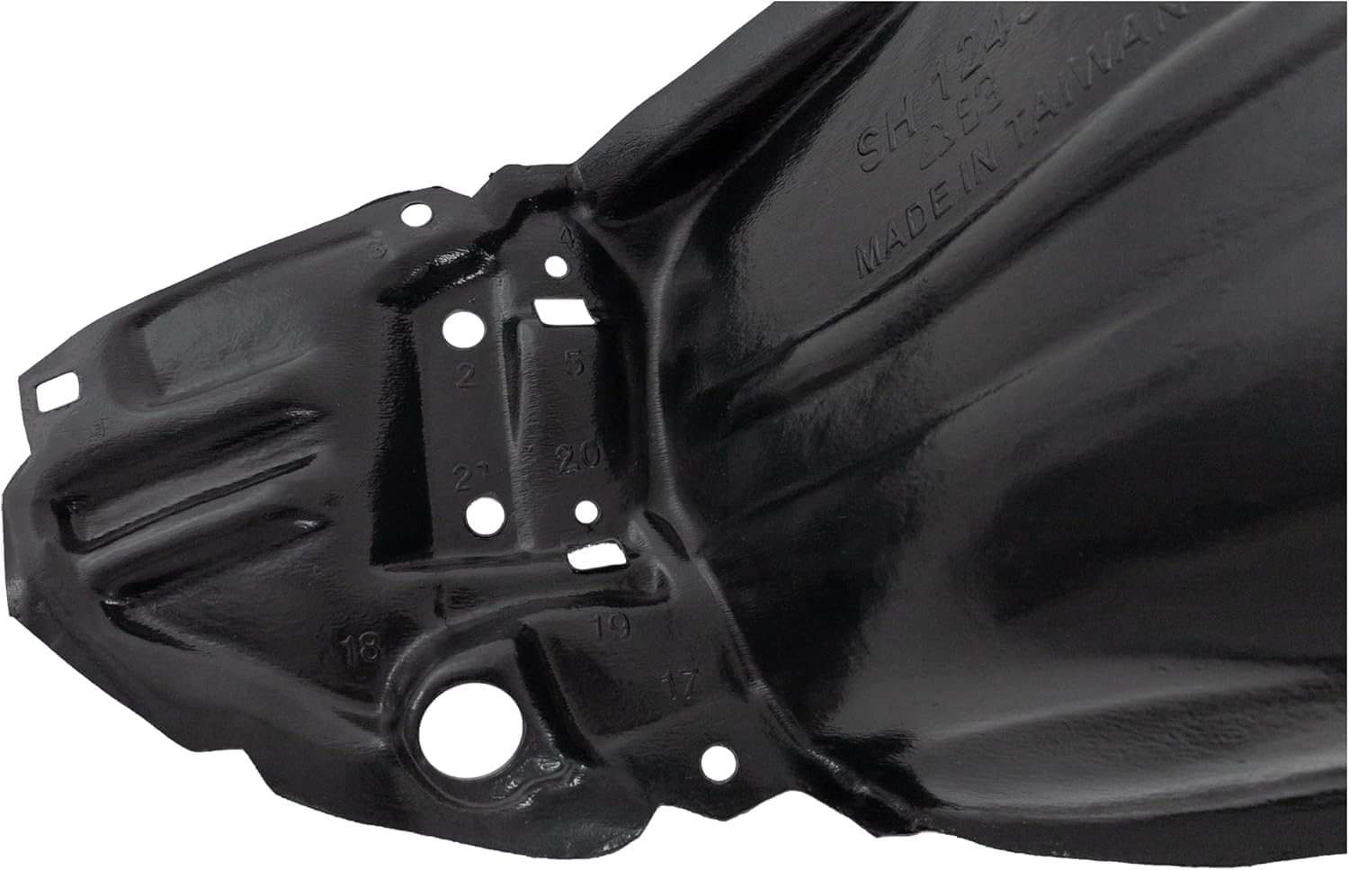 Front Fender Liner Left Driver Side Direct Replacement Compatible with 2012-2014 Toyota Prius C TO1248186 5387652350
