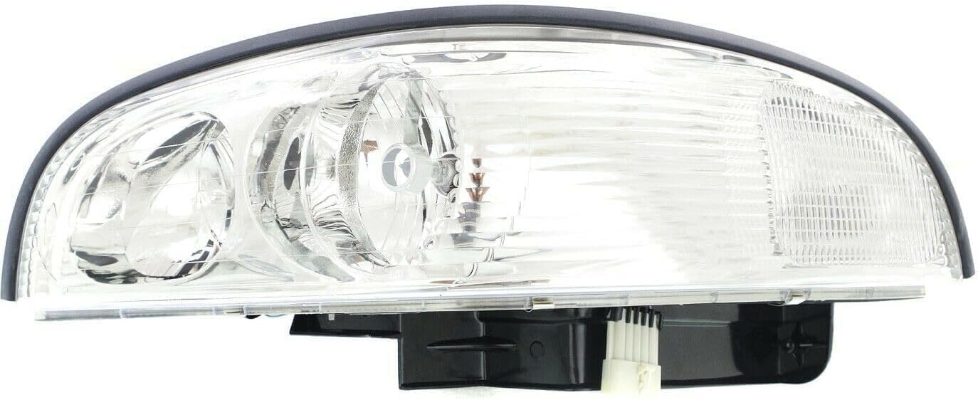 Set Of 2 Front Headlight Assembly Right Passenger & Left Driver Side Direct Replacement Compatible With 1997-2005 Buick Park Avenue GM2502160 GM2503160 25689659 25689660