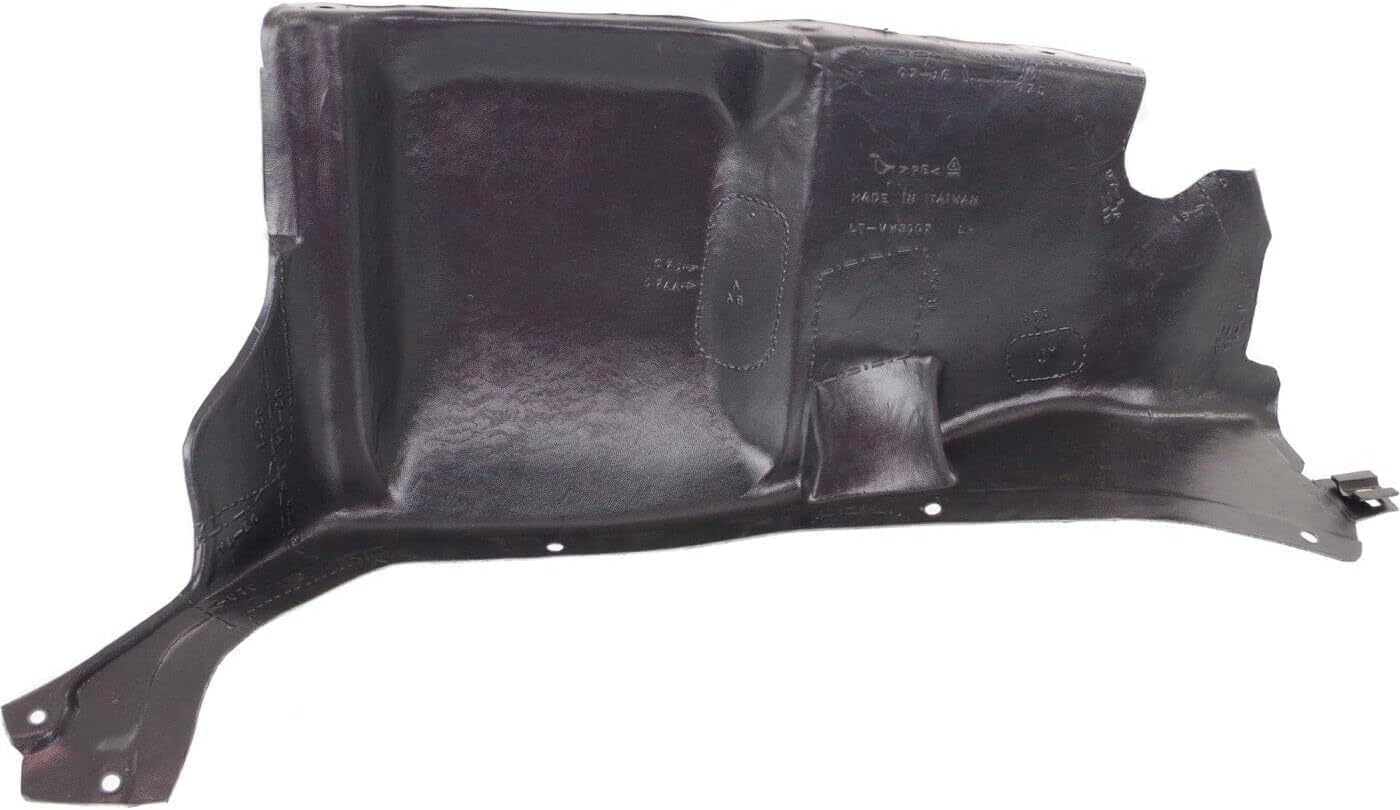 Set of 2 Front Engine Splash Shield Under Cover Plastic Left Driver & Right Passenger Side Direct Replacement Compatible with 1998-2005 Volkswagen Beetle VW1228127 VW1228124