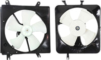 Set Of 2 Front Radiator Cooling & A/C Condenser Fan Direct Replacement Compatible With 1994-2001 Acura Integra AC3115101 AC3113101 19015P72003 38615P72000