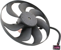 Front Radiator Cooling Fan Assembly Direct Replacement Compatible With 1999-2006 Volkswagen Golf / 1999-2005 Jetta / 2000-2006 Audi TT Quattro VW3117105 6X0959455F