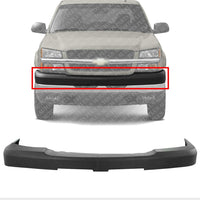 Front Bumper Upper Cover Textured Direct Replacement Compatible With 2003-2006 Chevrolet Silverado 2500HD 3500 GM1051109 15139804