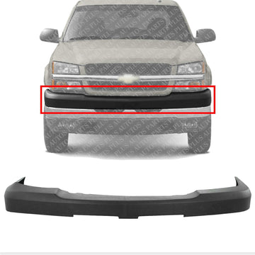 Front Bumper Upper Cover Textured Direct Replacement Compatible With 2003-2006 Chevrolet Silverado 2500HD 3500 GM1051109 15139804