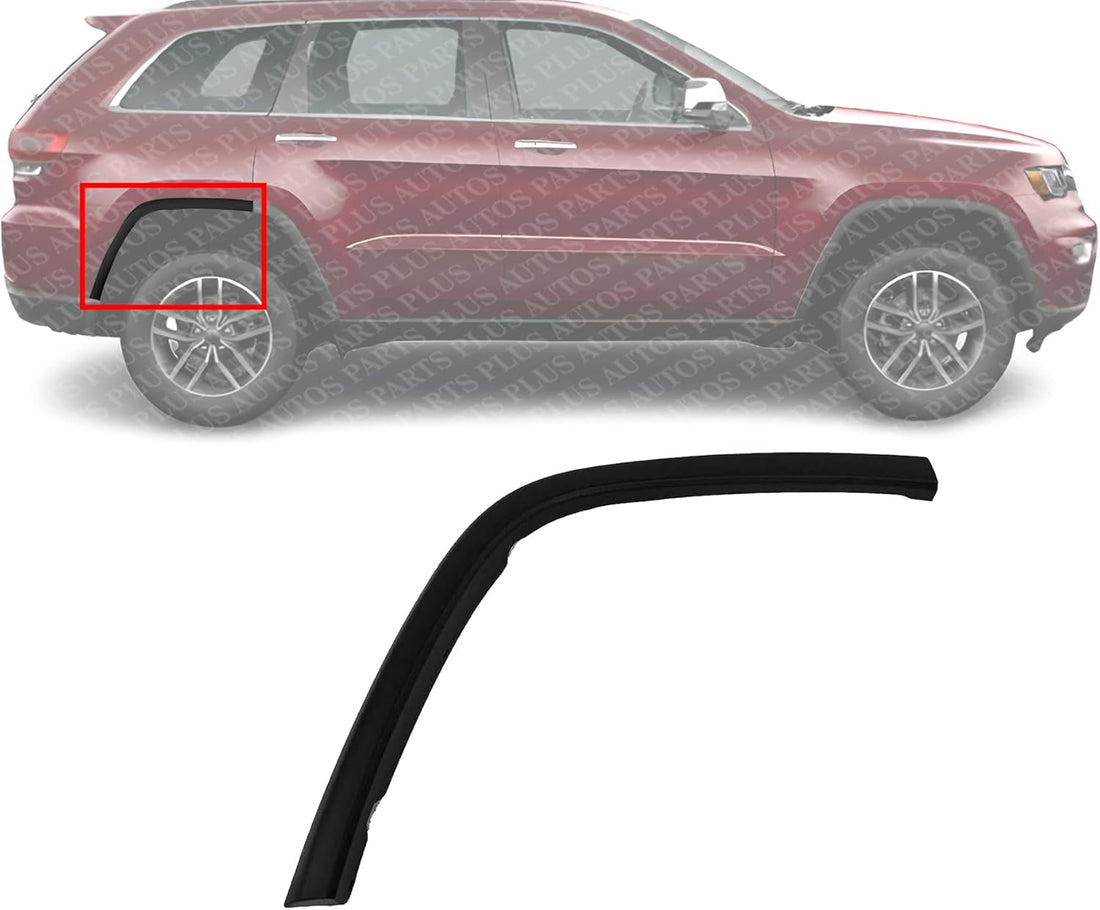 AUTOS PARTS PLUS Rear Section Wheel Opening Molding 2-Piece Fender Trim Right Passenger Side Direct Replacement Compatible with 2011-2022 Jeep Grand Cherokee CH1791103 1MP34RXFAI