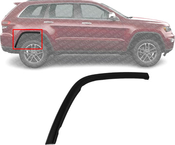 AUTOS PARTS PLUS Rear Section Wheel Opening Molding 2-Piece Fender Trim Right Passenger Side Direct Replacement Compatible with 2011-2022 Jeep Grand Cherokee CH1791103 1MP34RXFAI