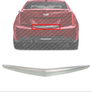 Rear Bumper Molding Chrome Direct Replacement Compatible With 2013-2018 Cadillac ATS GM1144114 20907953