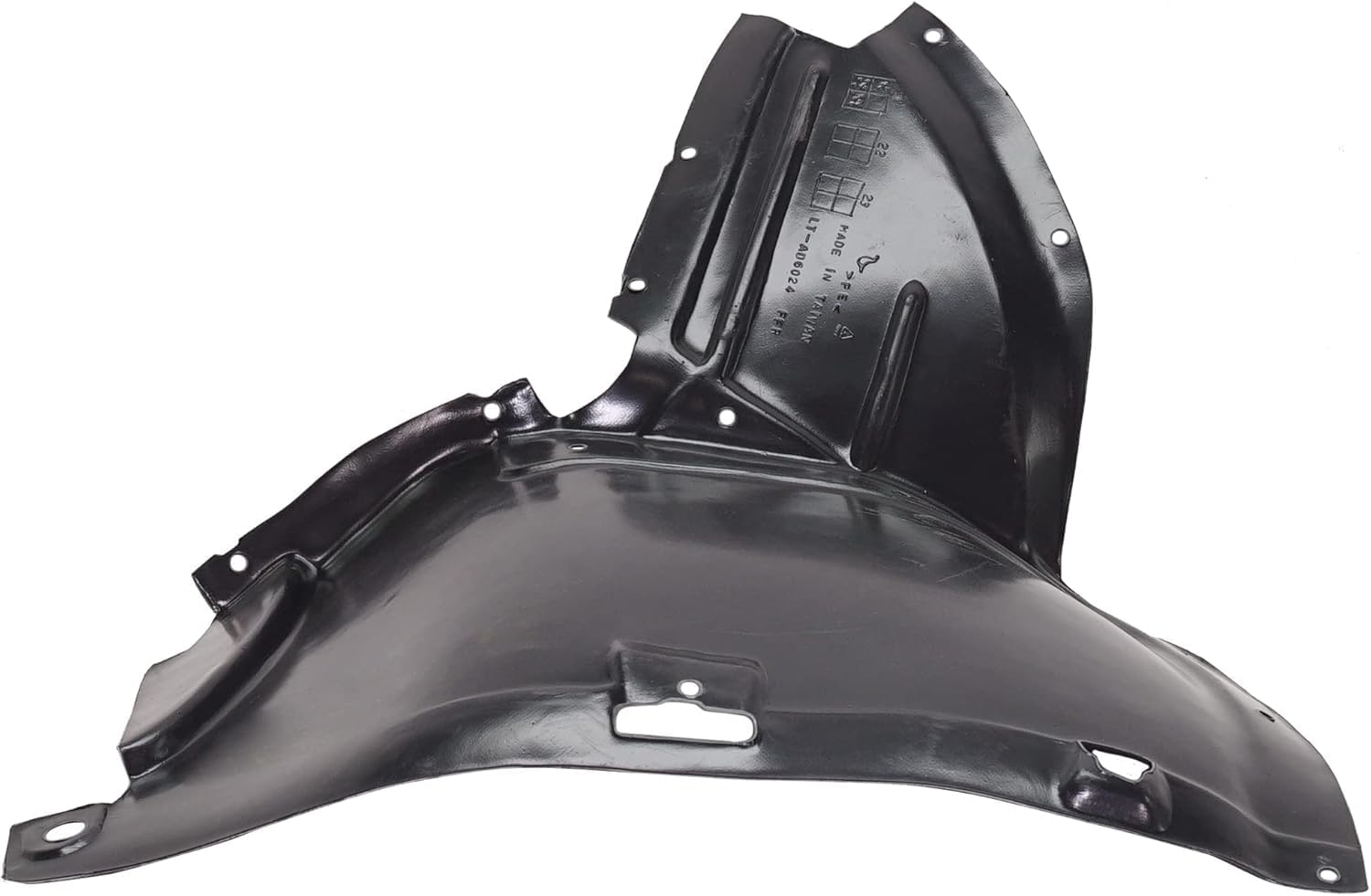 Front Section Fender Liner Right Passenger Side Direct Replacement Compatible With 2006-2011 Audi A3 AU1251101 8P0821192B
