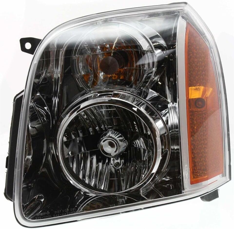 Set of 2 Front Headlight Assembly Right Passenger & Left Driver Side Direct Replacement Compatible With 2007-2014 GMC Yukon/XL GM2502265 GM2503265 20969894 20969895