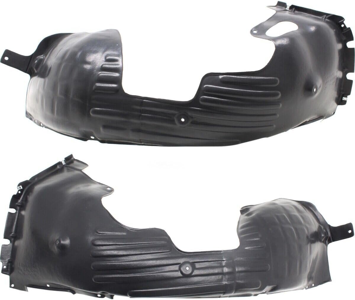 Set Of 2 Front Fender Liner Left Driver & Right Passenger Side Direct Replacement Compatible With 2016-2018 Kia Optima KI1249145 KI1248145 86812D5000 86811D5000