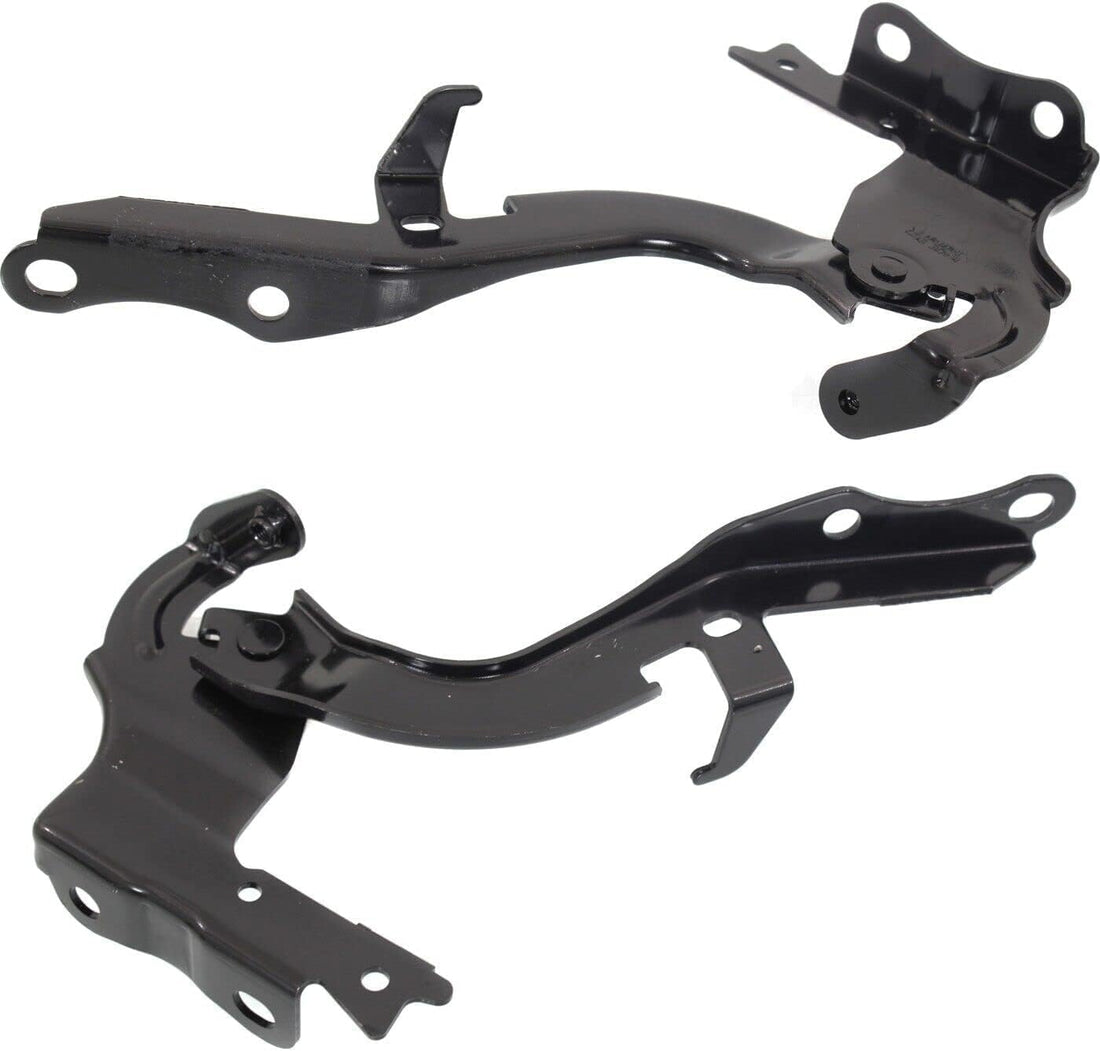 Set Of 2 Front Hood Hinge Steel Left Driver & Right Passenger Side Direct Replacement Compatible With 2016-2022 Lexus RX350 / RX350L / RX450h LX1236141 LX1236140 534100E180 534200E180