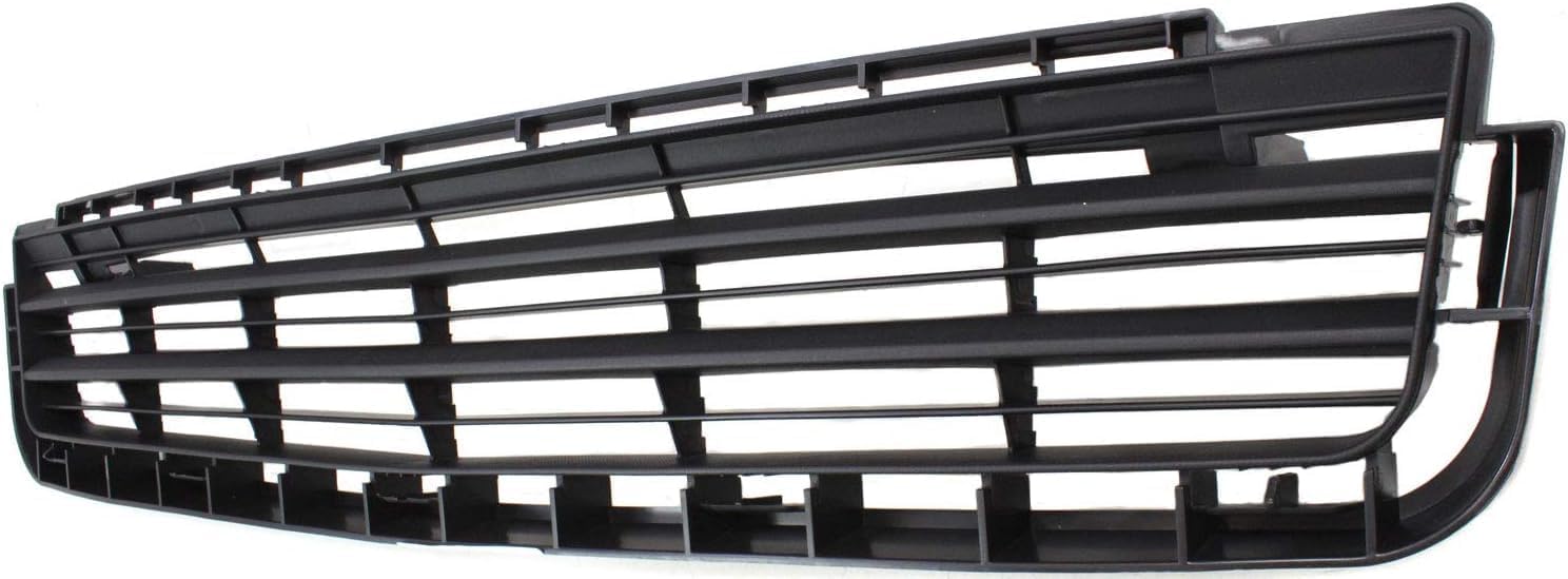 Front Bumper Cover Primed Plastic + Upper & Lower Grille Replacement Compatible With 2009-2010 Pontiac Vibe