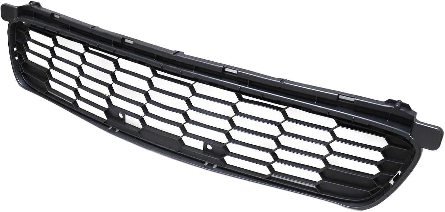 Front Bumper Cover Primed Plastic + Lower Grille + Fog Light Left Driver & Right Passenger Side Direct Replacement Compatible With 2011-2014 Acura TSX