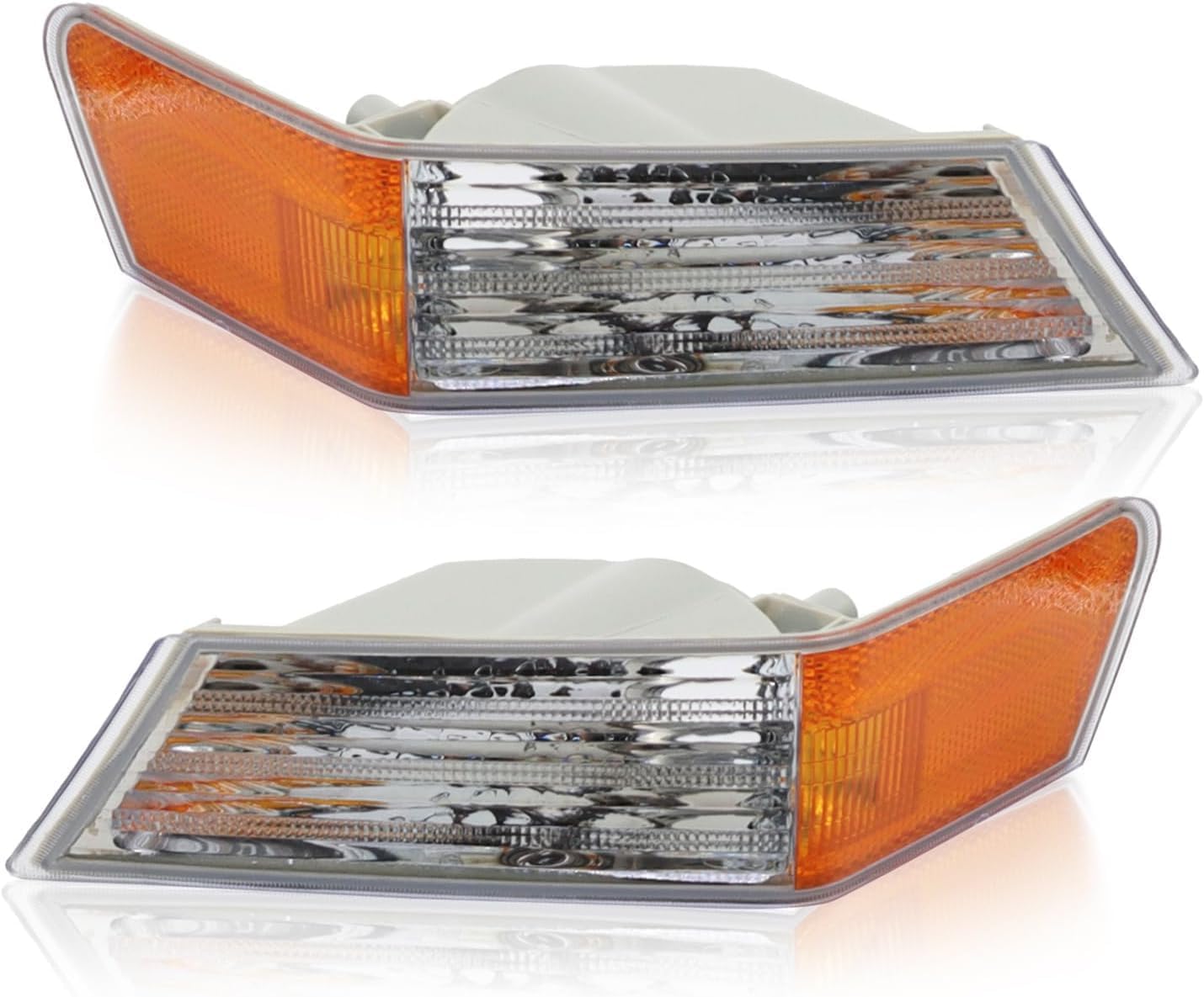 Front Headlight Assembly & Corner Lamp Lens and Housing Right Passenger & Left Driver Side Direct Replacement Compatible With Jeep Patriot 2007-2017 CH2502176 CH2503176 CH2527102