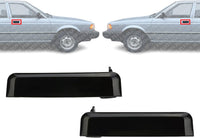 Front Exterior Door Handle Textured Left Driver & Right Passenger Side Direct Replacement Compatible with 1986-1997 Nissan Pickup NI1310102 NI1311102 8060601A10 8060701A10