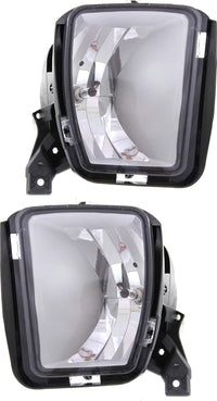 AUTOS PARTS PLUS Set of 2 Front Fog Light Assembly Left Driver & Right Passenger Side Direct Replacement Compatible With 2013-2018 Ram 1500 CH2593147 CH2592147 68104820AC 68104821AD