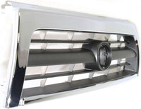 Front Grille Assembly Chrome Shell With Silver Insert Plastic Direct Replacement Compatible With 1996-1998 Toyota 4Runner TO1200202 5311135340