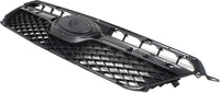 Front Grille Black Shell and Insert + Moldings Center & Surround Chrome Plastic Direct Replacement Compatible With Subaru XV Crosstrek 2013-2015 SU1200151 SU1210100 SU1202100