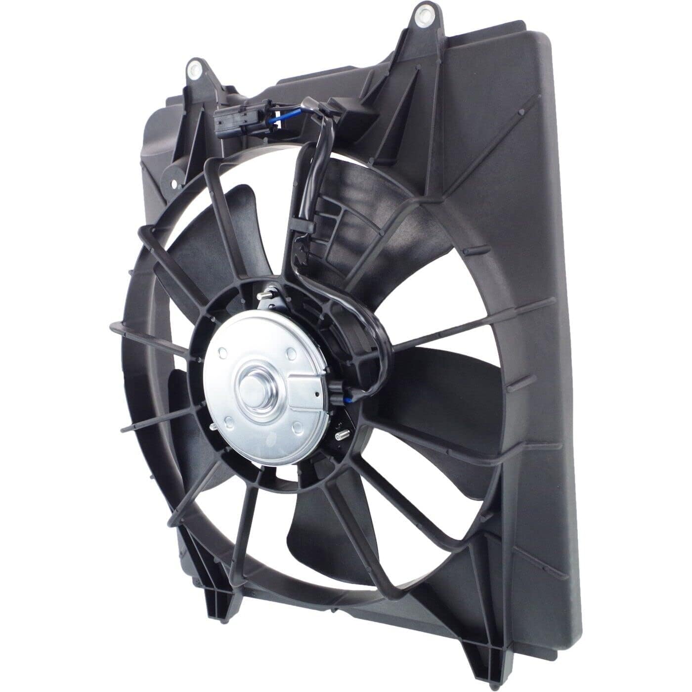 Front Radiator Fan Shroud Assembly Left Driver Side Direct Replacement Compatible with 2010-2016 Honda CR-V HO3115155 HO3115161 19015R5AA01-PFM 38616RB0003-PFM