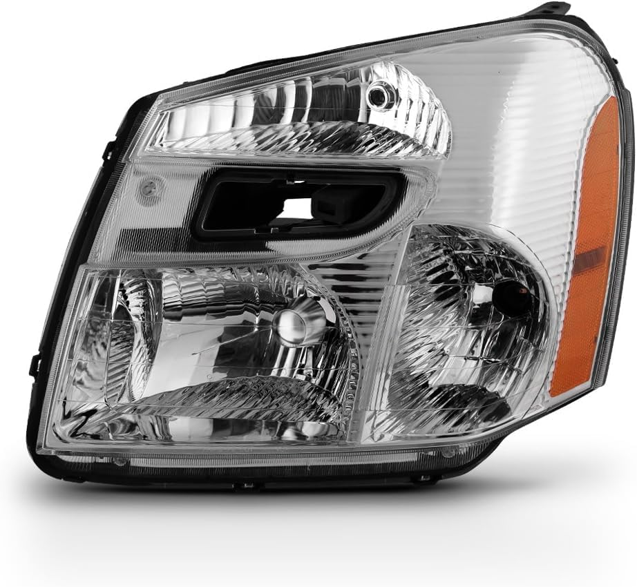 Front Head Light Assembly Left Driver Side Direct Replacement Compatible With 2005-2009 Chevrolet Equinox GM2502254 15888058