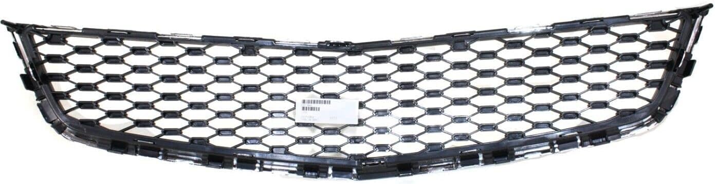 Front Bumper Grille Chrome Shell With Painted Black Insert Direct Replacement Compatible With 2010-2015 Chevrolet Equinox GM1200621 25798747