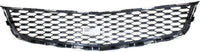 Front Bumper Grille Chrome Shell With Painted Black Insert Direct Replacement Compatible With 2010-2015 Chevrolet Equinox GM1200621 25798747