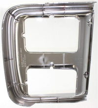 Set Of 2 Front Headlight Door Bezel Chrome Left Driver & Right Passenger Side Direct Replacement Compatible With 1985-1991 Chevrolet & GMC G-Series GM2513124 GM2512124 15596118