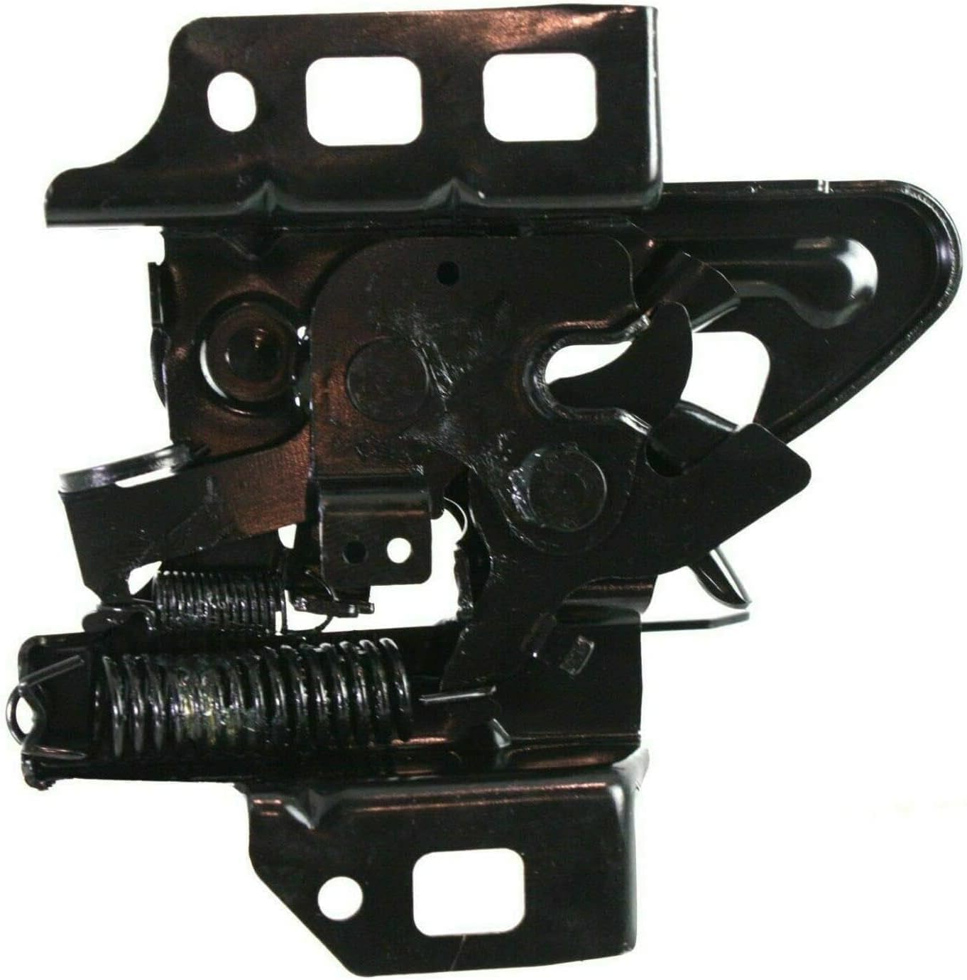 Front Hood Latch Lock + Hood Hinges + Spring Left Driver & Right Passenger Side Direct Replacement Compatible With 2003-2006 Chevrolet Silverado 1500 2500HD 3500 GM1236110
