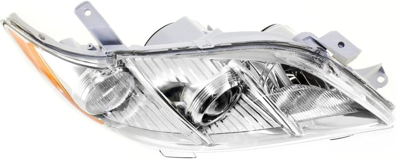 Front Head Light Assembly Plastid Lens And Housing Right Passenger Side Direct Replacement Compatible With 2007-2009 Toyota Camry TO2519105 8113006201