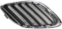 AUTOS PARTS PLUS Set Of 3 Front Center Grille + Left Driver & Right Passenger Side Chrome Shell & Black Insert Direct Replacement Compatible With 2003-2007 Saab 9-3 SB1200103 SB1200104 SB1200102