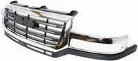 Front Grille Chrome Shell/Black Insert Direct Replacement Compatible With 2003-2006 GMC Sierra 2500HD 3500HD GM1200568 19130795
