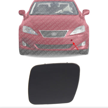 Front Bumper Tow Hook Cover Primed Left Driver Side Direct Replacement Compatible With 2006-2010 Lexus IS250 / IS350 LX1028100 5212953904