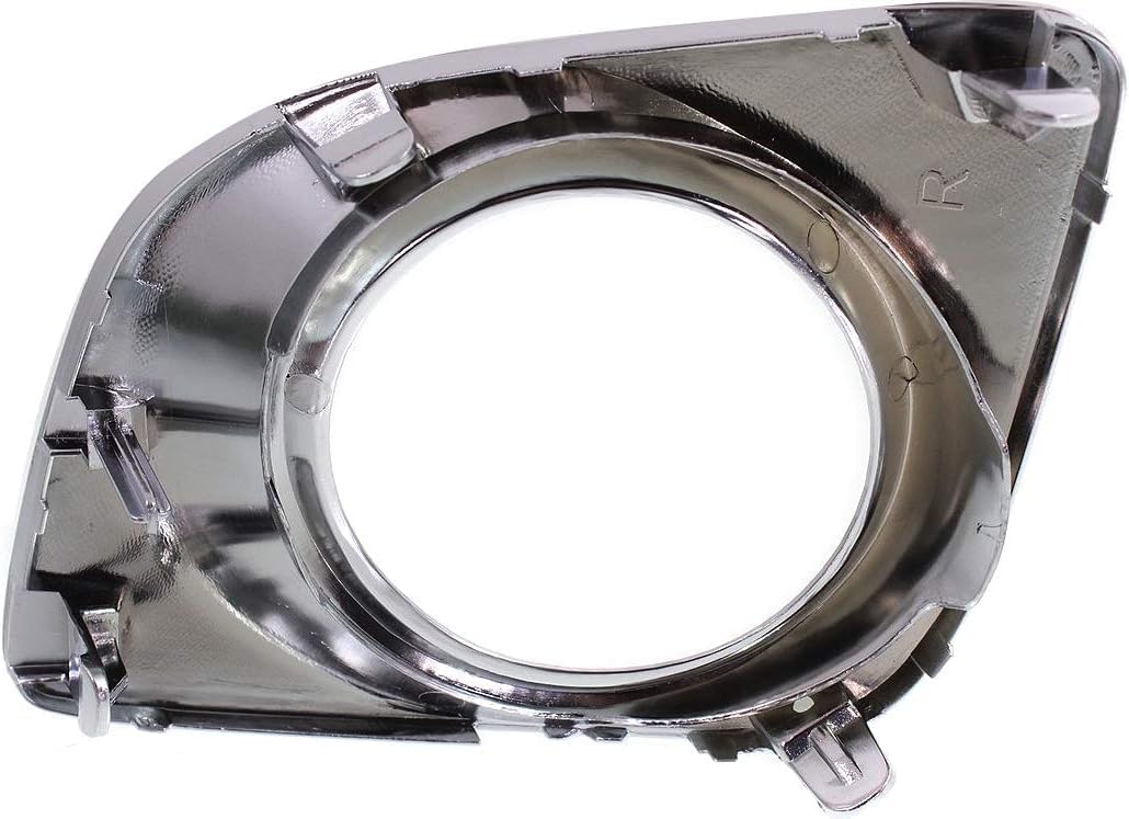 Front Fog Light Molding Chrome Right Passenger Side Direct Replacement Compatible With 2009-2012 Toyota Venza TO1039133 521270T010