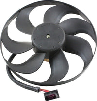 Front Radiator Cooling Fan Assembly Direct Replacement Compatible With 1999-2006 Volkswagen Golf / 1999-2005 Jetta / 2000-2006 Audi TT Quattro VW3117105 6X0959455F