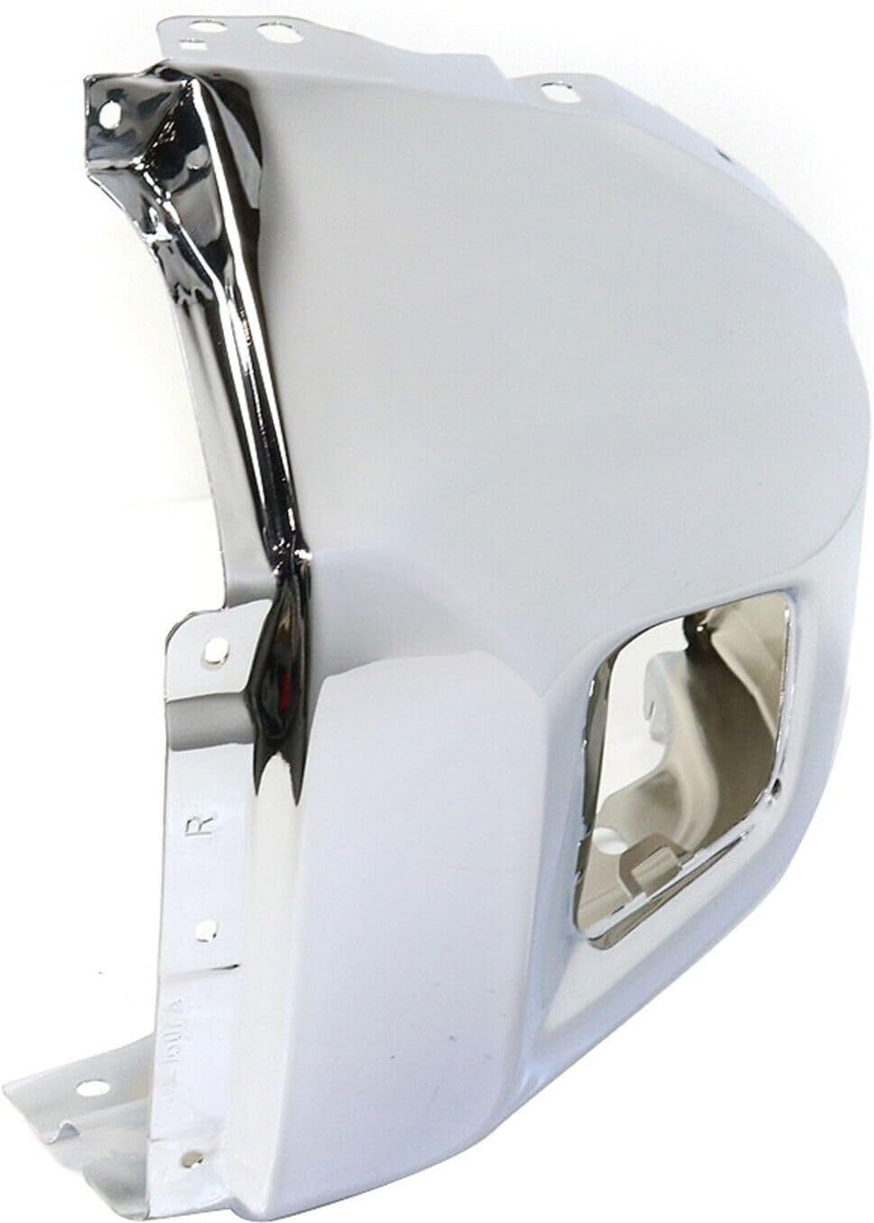 AUTOS PARTS PLUS Front Bumper End Cap Chrome Steel Right Passenger Side Direct Replacement Compatible With 2014-2021 Toyota Tundra TO1005184 521120C040