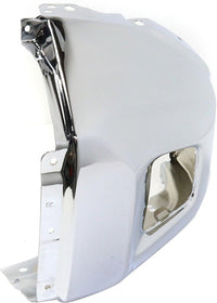 AUTOS PARTS PLUS Front Bumper End Cap Chrome Steel Right Passenger Side Direct Replacement Compatible With 2014-2021 Toyota Tundra TO1005184 521120C040