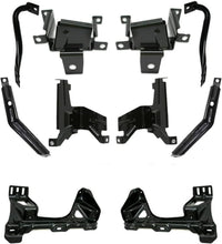 Set Of 10 Front Bumper Or Radiator Support Bracket Left Driver & Right Passenger Side Direct Replacement Compatible With GMC Sierra 1500 2007-2013 GM1067185 GM1066185 GM1067181