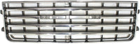 Front Grille Chrome Shell With Primed Insert Plastic Direct Replacement Compatible With 1981-1987 Toyota Land Cruiser TO1200231 5311190A01
